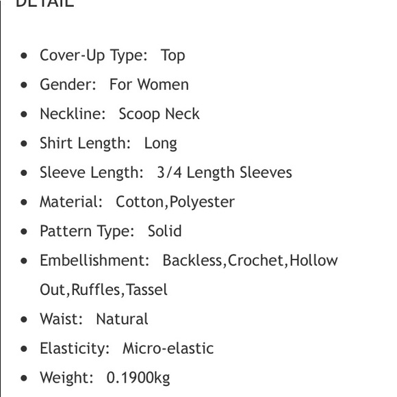 Pom Pom See-Through Crochet Tunic One Size - Picture 6 of 7